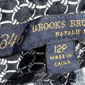 Brooks Brothers 346 12P Petite Natalie Fit  White Ankle Cropped